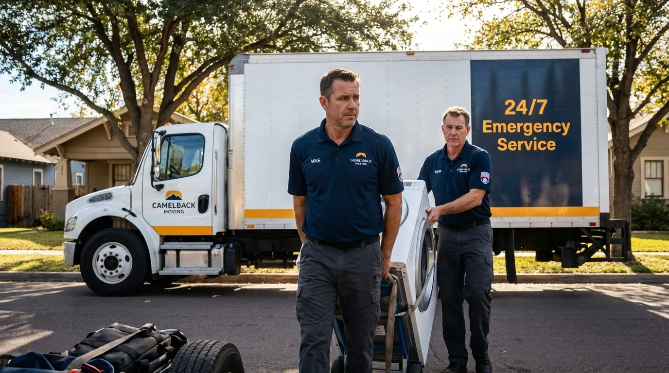 CamelBack Moving crew loading furniture in Black Canyon City, AZ